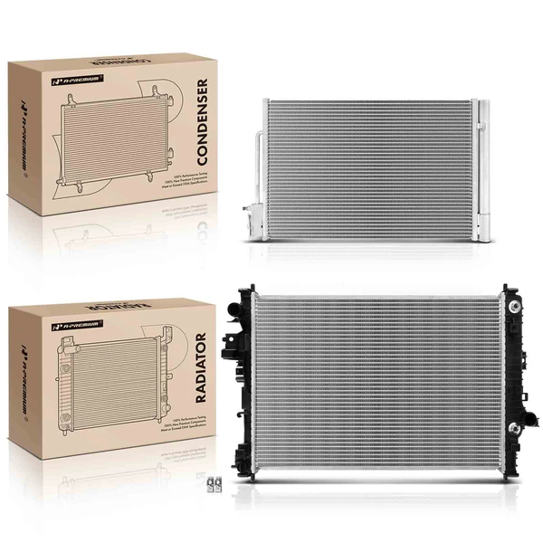Radiator & AC Condenser Cooling Kit for Chevrolet Malibu 2016-2021 L4 2.0L