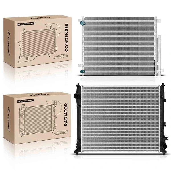 Radiator & AC Condenser Cooling Kit for Honda Civic 2016-2021 L4 2.0L