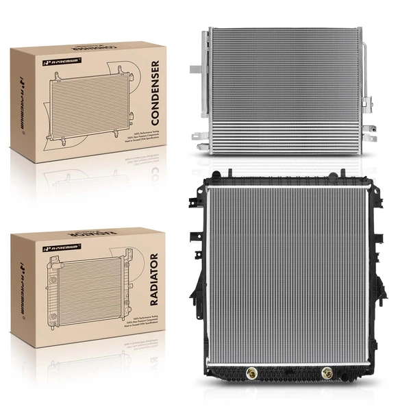 Radiator & AC Condenser Cooling Kit for Chevy Colorado GMC Canyon V6 3.6L 2016