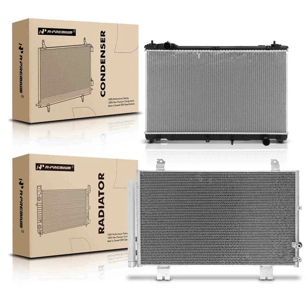 Radiator & AC Condenser Cooling Kit for Lexus GS350 2013-2015 V6 3.5L