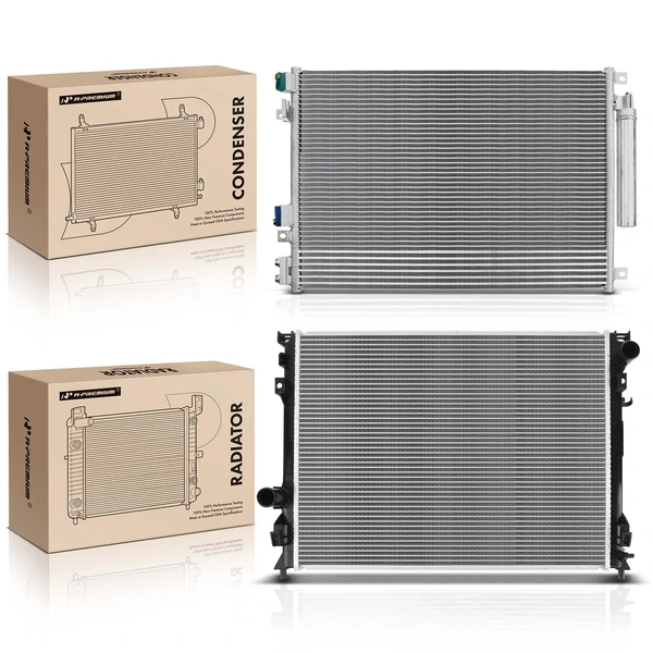 Radiator & AC Condenser Cooling Kit for Chrysler 300 2005-2014 Dodge Challenger