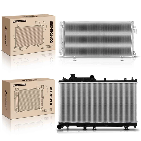 Radiator & AC Condenser Cooling Kit for Subaru WRX 2015-2020 H4 2.0L