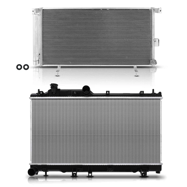 Radiator & AC Condenser Cooling Kit for Subaru Legacy Outback 2010-2014 H4 2.5L