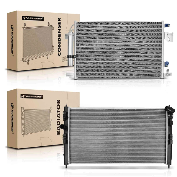 Radiator & AC Condenser Cooling Kit for Mitsubishi Outlander Sport Lancer RVR