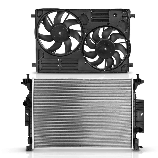 2 Pcs Radiator & Cooling Fan Assembly Kit for 2017-2019 Ford Escape