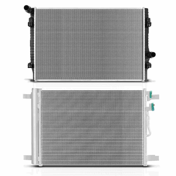 Radiator & AC Condenser Cooling Kit for Volkswagen Tiguan Jetta Arteon