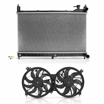 2 Pcs Radiator & Cooling Fan Assembly Kit
