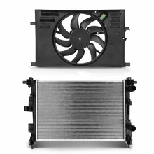 2 Pcs Radiator & Cooling Fan Assembly Kit