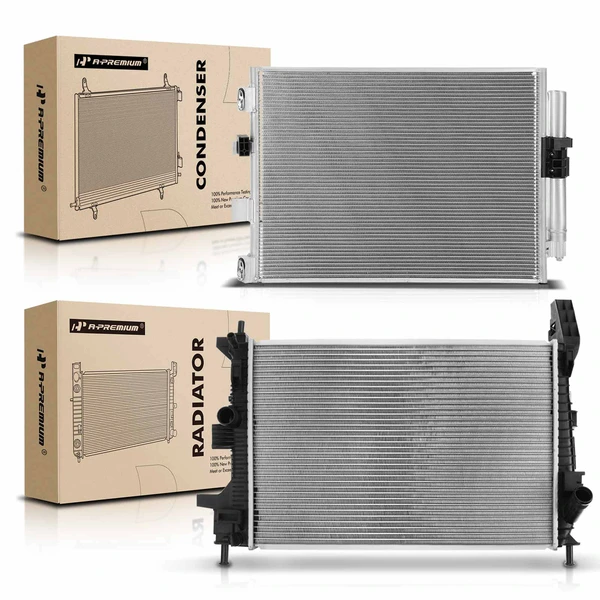 Radiator & AC Condenser Cooling Kit for Ford Focus 2015-2018 L3 1.0L Manual