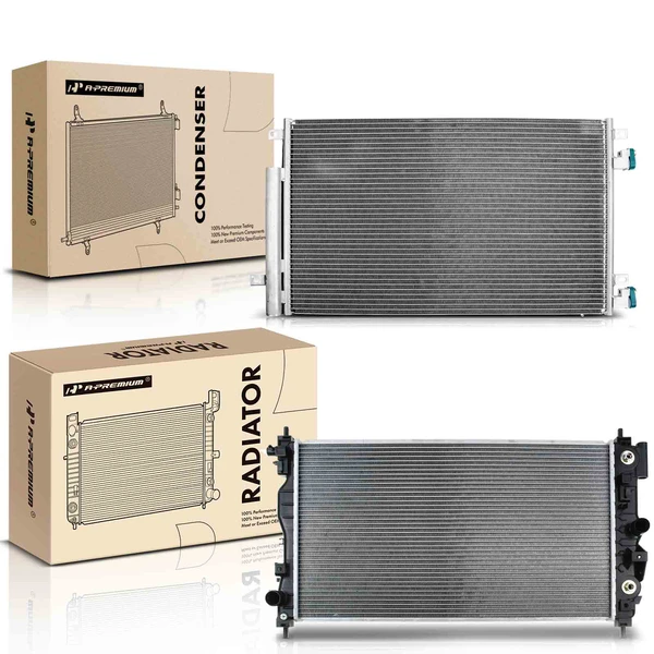 Radiator & AC Condenser Cooling Kit for Chevrolet Spark 2016-2020 L4 1.4L