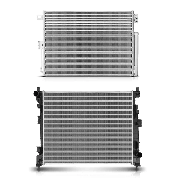 Radiator & AC Condenser Cooling Kit for Jeep Grand Cherokee Dodge 3.6L