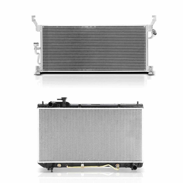 Radiator & AC Condenser Cooling Kit for Toyota RAV4 1998-2000 L4 2.0L