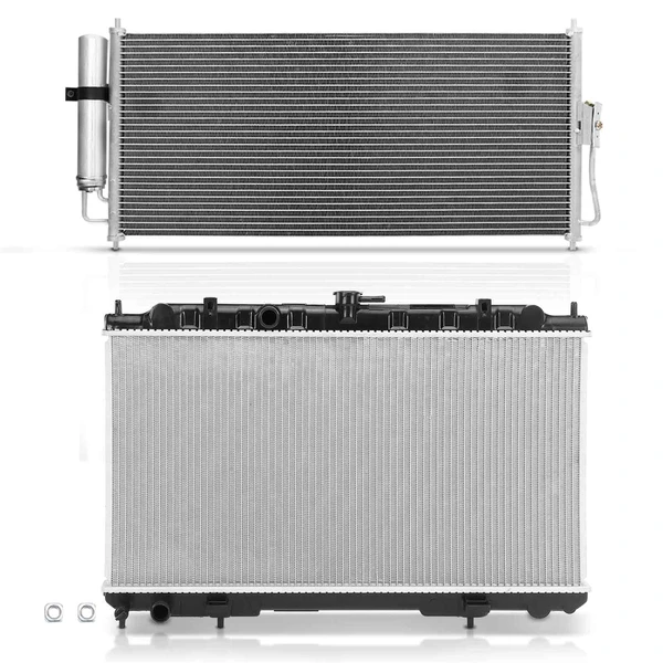 Radiator & AC Condenser Cooling Kit for Nissan Sentra 2002-2006 L4 1.8L