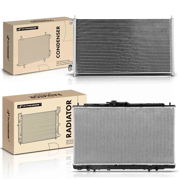 Radiator & AC Condenser Cooling Kit for Acura CL 2001-2003 TL 2002-2003 3.2L