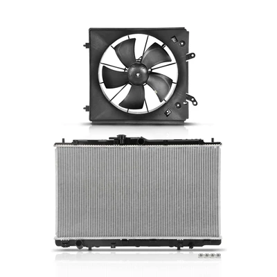 2 Pcs Radiator & Cooling Fan Assembly Kit