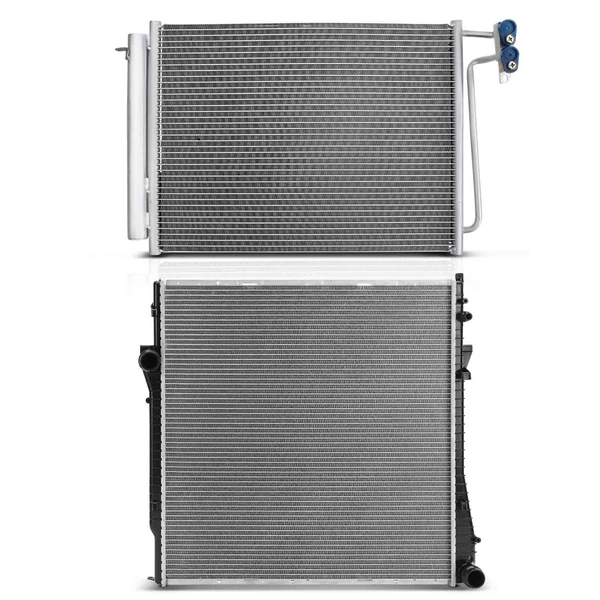 Radiator & AC Condenser Cooling Kit for BMW E53 X5 2001-2006 L6 3.0L