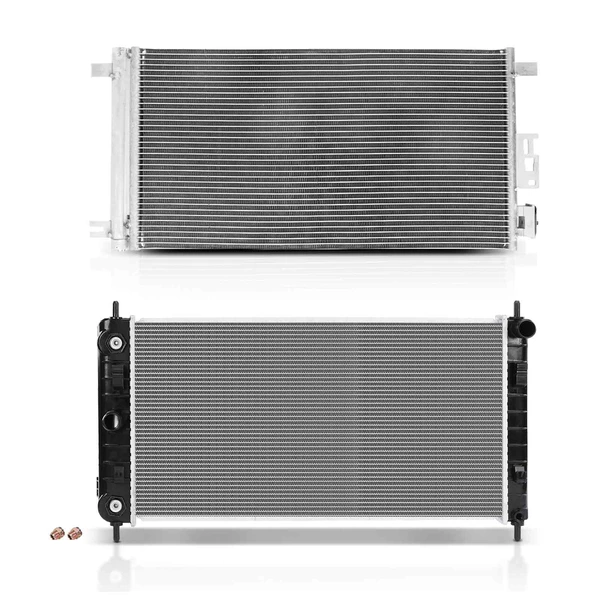 Radiator & AC Condenser Cooling Kit for Chevrolet Malibu 2004-2008 L4 2.2L
