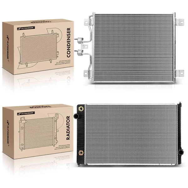 Radiator & AC Condenser Cooling Kit for International Harvester 7500 2007 L6 9.3L