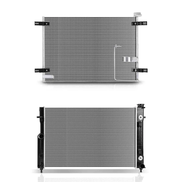 Radiator & AC Condenser Cooling Kit for Pontiac GTO 2005-2006 V8 6.0L