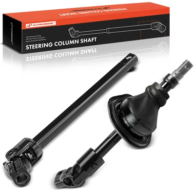 2 Pcs Upper & Lower Steering Shaft