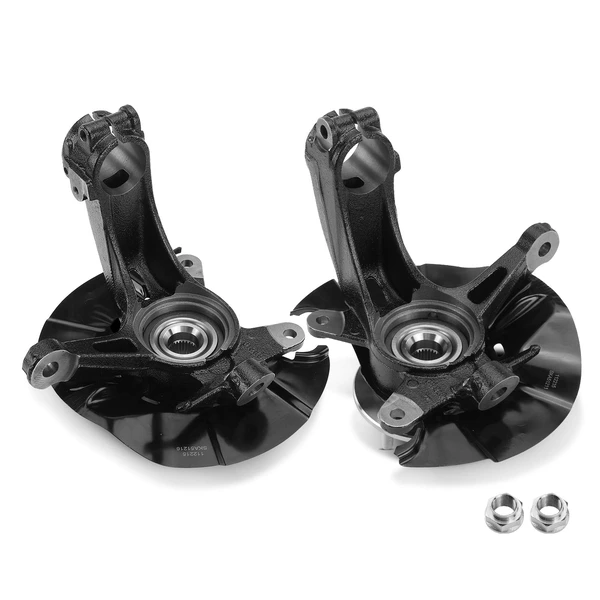 2 Pcs Front Steering Knuckle & Wheel Hub Bearing Assembly for Honda Civic 2017-2020