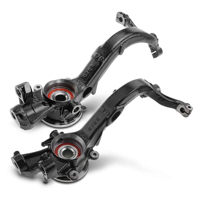 2 Pcs Front Steering Knuckle & Wheel Hub Bearing Assembly