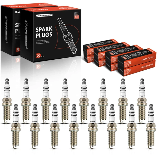 16 Pcs Iridium & Platinum Spark Plugs for Jeep Grand Cherokee 2018-2021 Dodge Ram