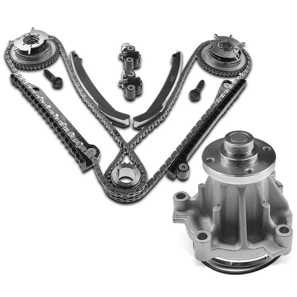 14 Pcs Timing Chain Kit & Engine Water Pump for 2005-2010 Ford F-250 Super Duty