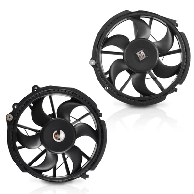 2 Pcs Left & Right Radiator Cooling Fan Assembly without Controller