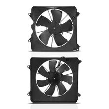 2 Pcs Left & Right Engine Radiator Cooling Fan Assembly for 2008-2012 Honda Accord