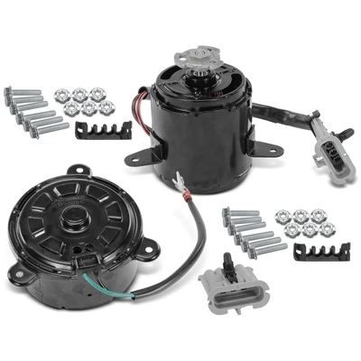 2 Pcs Left & Right Radiator Cooling Fan Motor