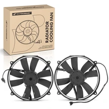 2 Pcs Left & Right AC Condenser Cooling Fan Assembly