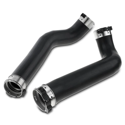 2 Pcs Driver & Passenger Intercooler Hose