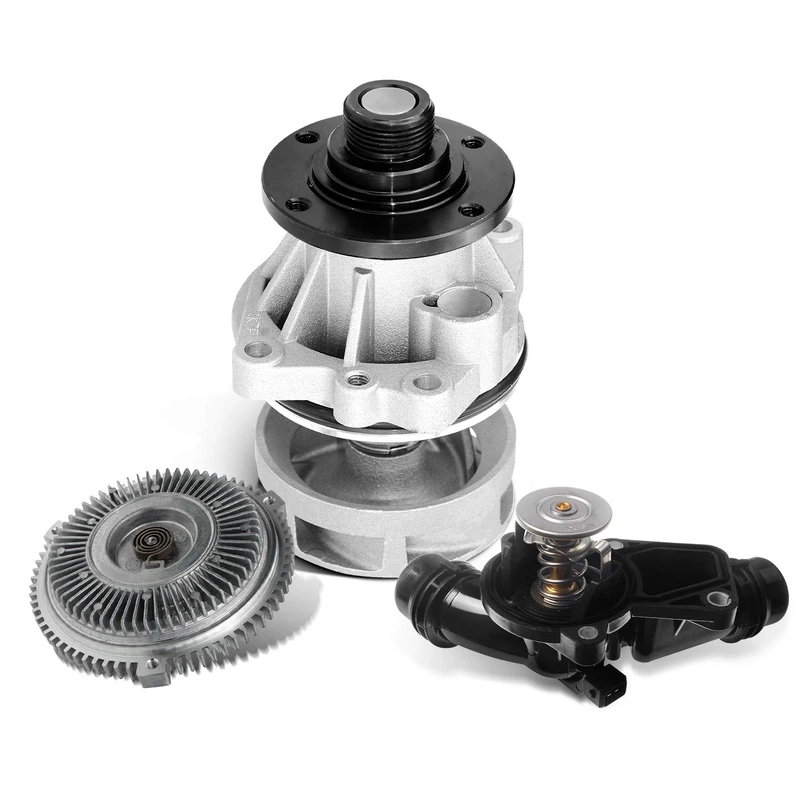 Water Pump & Fan Clutch & Thermostat Assembly for BMW E36 E46 E39 E53 E83 E85