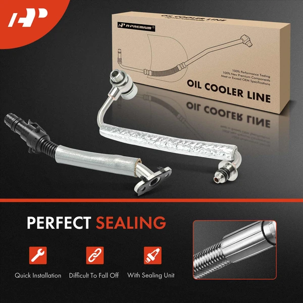 2 Pcs Inlet & Outlet Turbo Oil Feed & Return Line for Chevy Cruze 11-15 Sonic Trax 1.4L