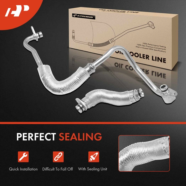 2 Pcs Inlet & Outlet Turbo Oil Feed & Return Line for BMW 330i 530i xDrive 2017-2019 X3 X4 Mini