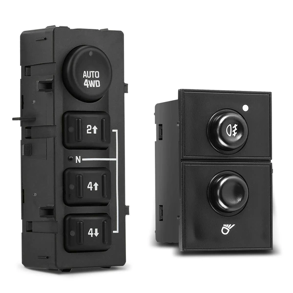 4x4 4WD Selector Switch & Fog Light Switch for 2003-2006 GMC Yukon XL 1500