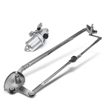 2 Pc Front Windshield Wiper Linkage Assembly with Motor for 2010 Dodge Charger