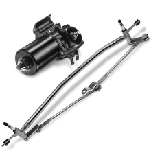 2 Pc Front Windshield Wiper Linkage Assembly with Motor for 2002-2007 Saturn Vue