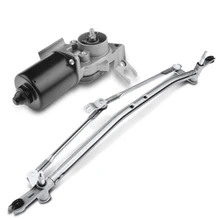 2 Pc Front Windshield Wiper Linkage Assembly with Motor for 2007-2008 Pontiac Torrent