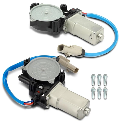 2 Pcs Front Power Window Motor