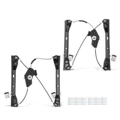 2 Pcs Front Window Regulator