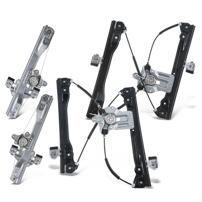 4 Pcs Front & Rear Power Window Regulator without Motor
