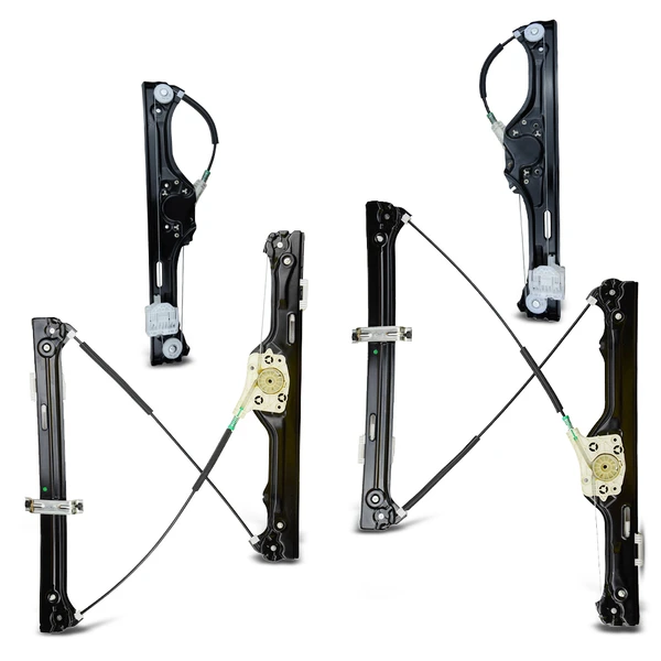 2007-2013 BMW X5 4-Pc Power Window Regulator Front & Rear Electric A-Premium APWR0015