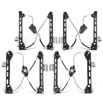 4 Pcs Front & Rear Power Window Regulator without Motor