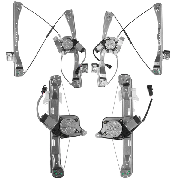 4 Pcs Front & Rear Power Window Regulator with Motor for Chevrolet Malibu 2005-2008