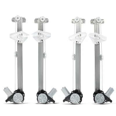2 Pcs Front Power Window Regulator with Motor