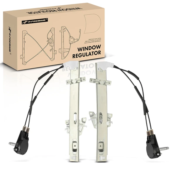 2 Pcs Front Manual Window Regulator for Mazda MX-3 1992-1995