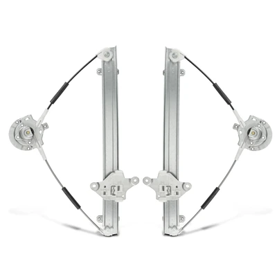 2 Pcs Front Manual Window Regulator
