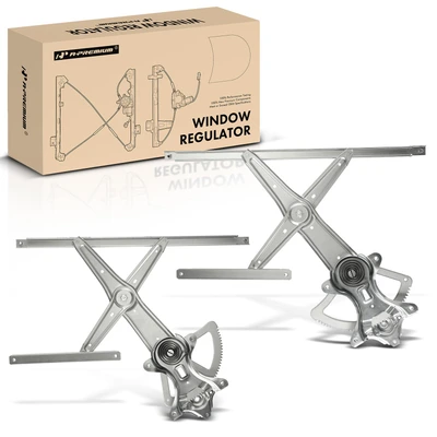 2 Pcs Front Power Window Regulator without Motor